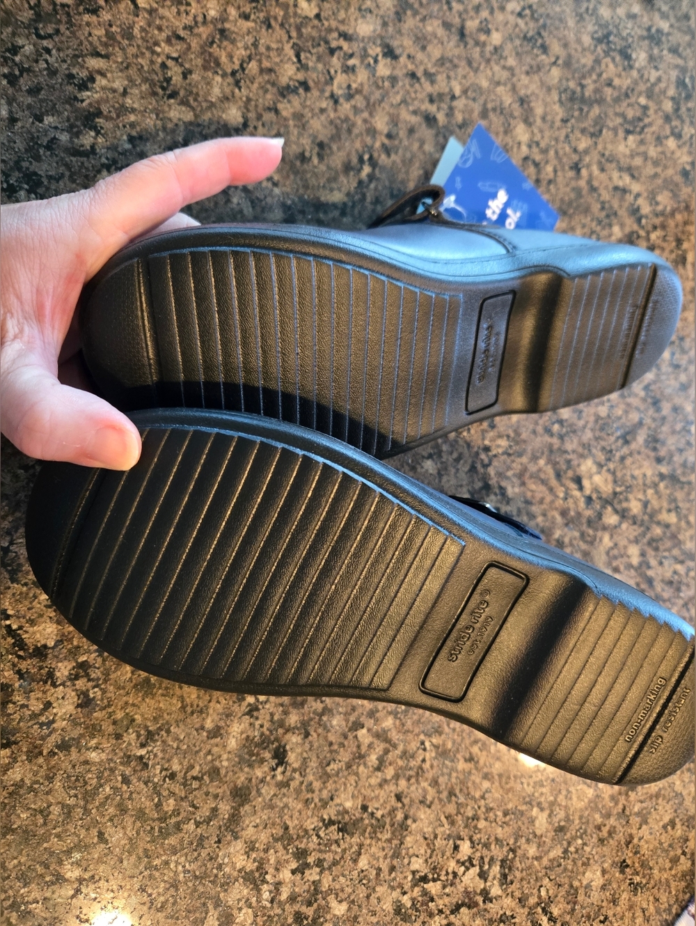 Stride Rite Navy Mary Jane School Shoes - Picture 3 of 3